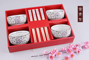 福壽祿喜碗筷八件套 傳遞祝福的饋贈(zèng)佳品
